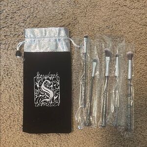 Storybook Cosmetics Silver Makeup Brush Set